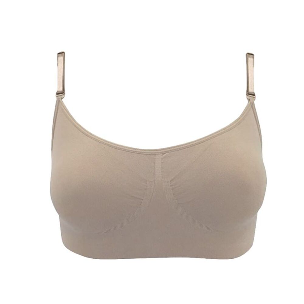 Silky Womens/Ladies Dance Seamless Clear Back Bra (1 Garment) / Nude
